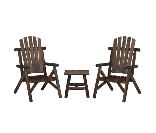 3-Osaline Aiamööbli Komplekt, Kuusepuit