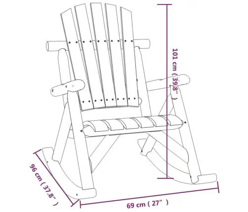 4-Daļīgs Dārza Atpūtas Mēbeļu Komplekts, Egles Masīvkoks Vidaxl