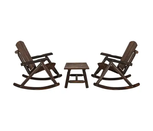 3-Osaline Aiamööbli Komplekt, Kuusepuit