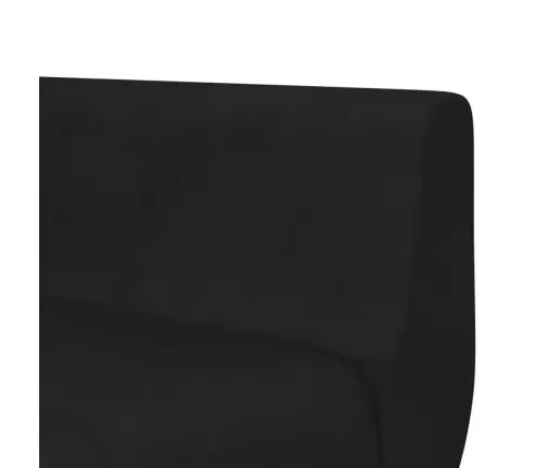 L Formos Sofa-Lova, Juodos Spalvos, 275X140X70cm Aksomas
