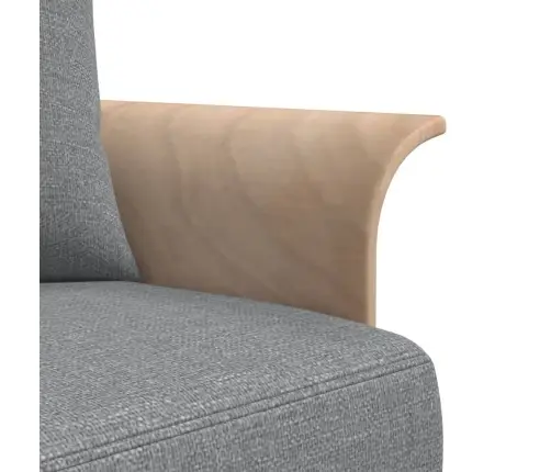 L-Kujuline Diivanvoodi, Helehall, 279 X 140 X 70 cm Kangas