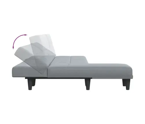 L-Formas Dīvāngulta, Gaiši Pelēka, 255X140X70 Cm, Audums Vidaxl