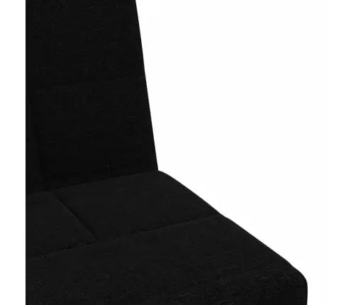 L-Formas Dīvāngulta, Melna, 255X140X70 Cm, Audums Vidaxl