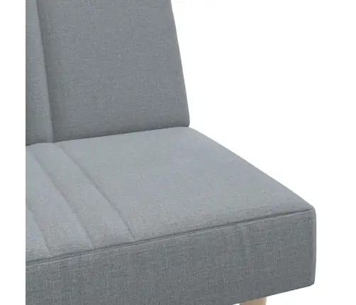 L-Formas Dīvāngulta, Gaiši Pelēka, 255X140X70 Cm, Audums Vidaxl