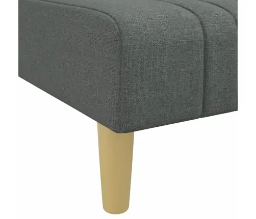 L-Formas Dīvāngulta, Tumši Pelēka, 279X140X70 Cm, Audums Vidaxl