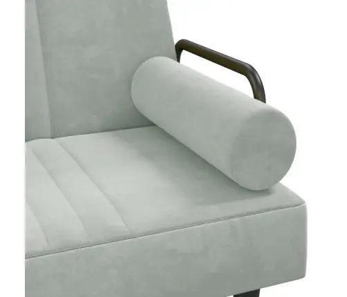 L Formos Sofa-Lova, Šviesiai Pilka, 260X140X70cm Aksomas