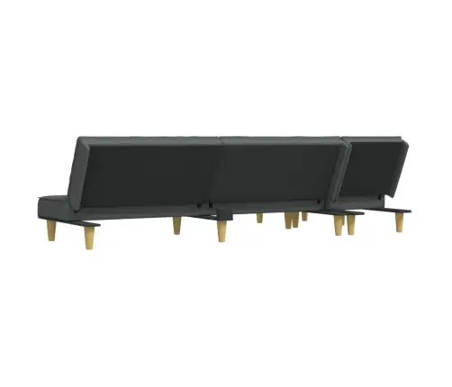 L-Formas Dīvāngulta, Tumši Pelēka, 255X140X70 Cm, Audums Vidaxl L-Formas Dīvāngulta, Tumši Pelēka, 255X140X70 Cm, Audums Vidaxl