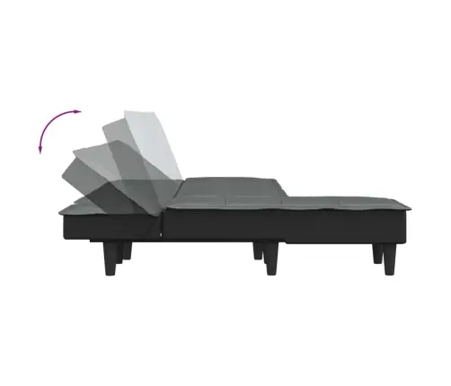 L-Formas Dīvāngulta, Tumši Pelēka, 255X140X70 Cm, Audums Vidaxl