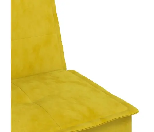 L-Formas Dīvāngulta, Dzeltens, 255X140X70 Cm, Samts Vidaxl