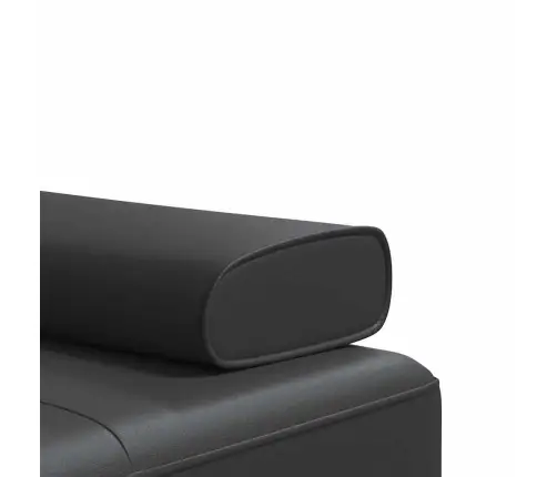 L-Formas Dīvāngulta, Melna, 255X140X70 Cm, Mākslīgā Āda Vidaxl