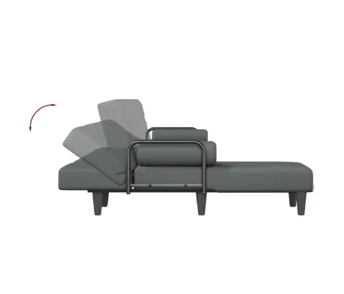 L Formos Sofa-Lova, Tamsiai Pilka, 260X140X70cm Audinys