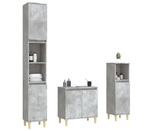 3-Daļīgs Vannasistabas Mēbeļu Komplekts, Inženierijas Koks Vidaxl