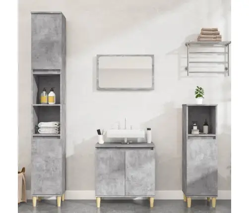 3-Daļīgs Vannasistabas Mēbeļu Komplekts, Inženierijas Koks Vidaxl