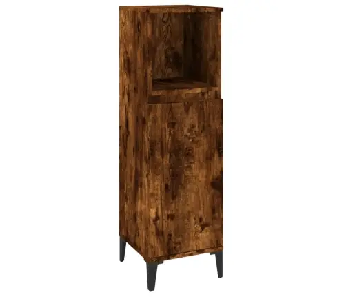 3-Daļīgs Vannasistabas Mēbeļu Komplekts, Ozolkoka Krāsa Vidaxl