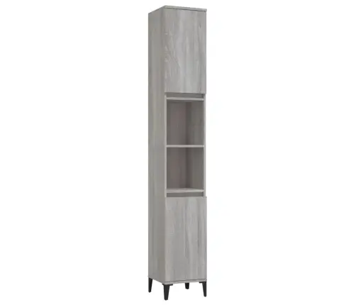 3-Daļīgs Vannasistabas Mēbeļu Komplekts, Pelēka Ozolkoka Krāsa Vidaxl 3-Daļīgs Vannasistabas Mēbeļu Komplekts, Pelēka Ozolkoka Krāsa Vidaxl