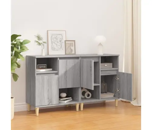 Kumodes, 2 Gab., Pelēkas, 60X35X70 Cm, Inženierijas Koks Vidaxl