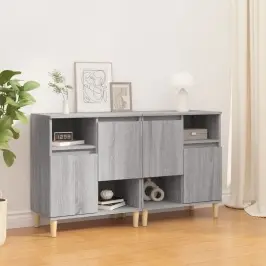 Puhvetkapid 2 Tk, Hall Sonoma Tamm, 60 X 35 X 70 cm Tehispuit