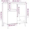 Puhvetkapid 2 Tk, Valge, 60 X 35 X 70 cm Tehispuit