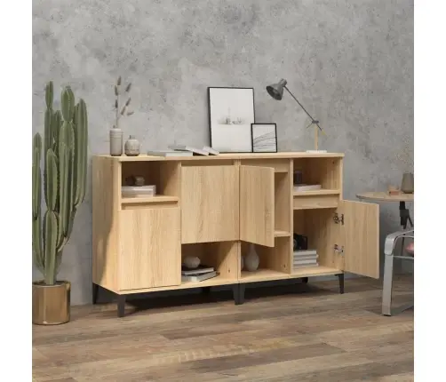 Kumodes, 2 Gab., Ozolkoka Krāsā, 60X35X70 Cm, Inženierijas Koks Vidaxl