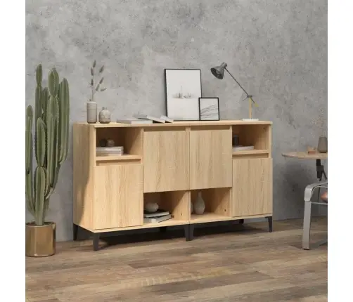 Kumodes, 2 Gab., Ozolkoka Krāsā, 60X35X70 Cm, Inženierijas Koks Vidaxl