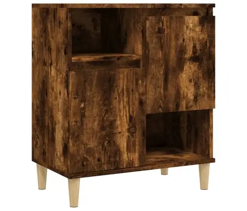 Šoninės Spintelės, 3Vnt., Dūminio Ąžuolo, 60X35X70cm Mediena Šoninės Spintelės, 3Vnt., Dūminio Ąžuolo, 60X35X70cm Mediena