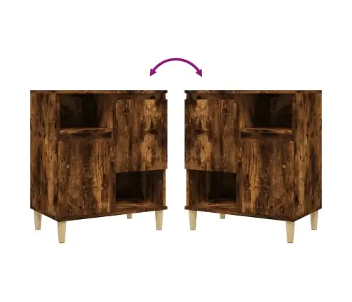 Šoninės Spintelės, 3Vnt., Dūminio Ąžuolo, 60X35X70cm Mediena Šoninės Spintelės, 3Vnt., Dūminio Ąžuolo, 60X35X70cm Mediena