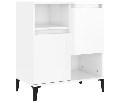 Kumodes, 3 Gab., Spīdīgi Baltas, 60X35X70 Cm, Inženierijas Koks Vidaxl