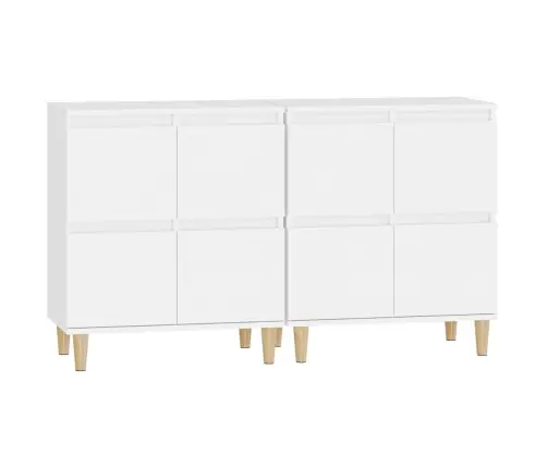 Kumodes, 2 Gab., Baltas, 60X35X70 Cm, Inženierijas Koks Vidaxl Kumodes, 2 Gab., Baltas, 60X35X70 Cm, Inženierijas Koks Vidaxl