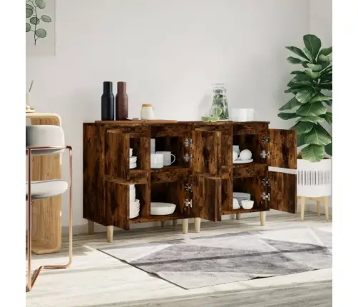 Kumodes, 2 Gab., Ozolkoka Krāsā, 60X35X70 Cm, Inženierijas Koks Vidaxl