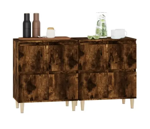 Kumodes, 2 Gab., Ozolkoka Krāsā, 60X35X70 Cm, Inženierijas Koks Vidaxl