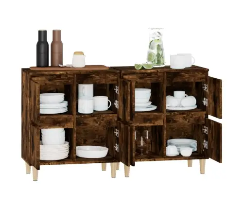 Kumodes, 2 Gab., Ozolkoka Krāsā, 60X35X70 Cm, Inženierijas Koks Vidaxl