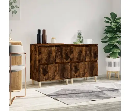 Kumodes, 2 Gab., Ozolkoka Krāsā, 60X35X70 Cm, Inženierijas Koks Vidaxl