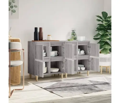 Puhvetkapid 2 Tk, Hall Sonoma Tamm, 60 X 35 X 70 cm Tehispuit