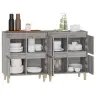 Puhvetkapid 2 Tk, Hall Sonoma Tamm, 60 X 35 X 70 cm Tehispuit