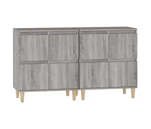 Puhvetkapid 2 Tk, Hall Sonoma Tamm, 60 X 35 X 70 cm Tehispuit