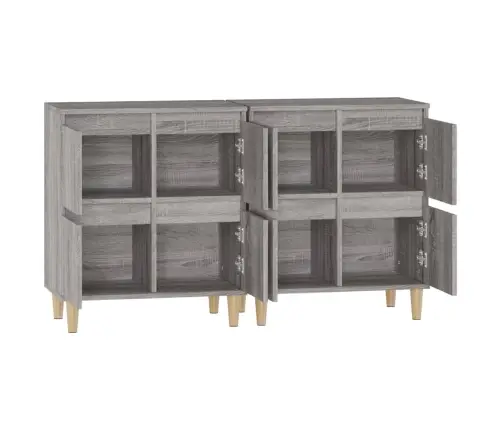 Puhvetkapid 2 Tk, Hall Sonoma Tamm, 60 X 35 X 70 cm Tehispuit
