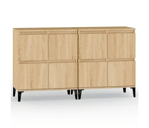 Kumodes, 2 Gab., Ozolkoka Krāsā, 60X35X70 Cm, Inženierijas Koks Vidaxl