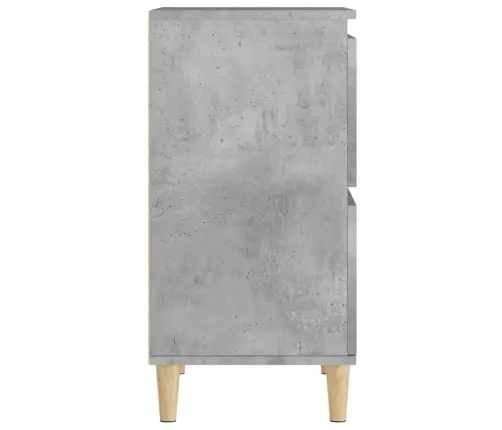 Kumodes, 3 Gab., Betona Pelēkas, 60X35X70 Cm, Inženierijas Koks Vidaxl