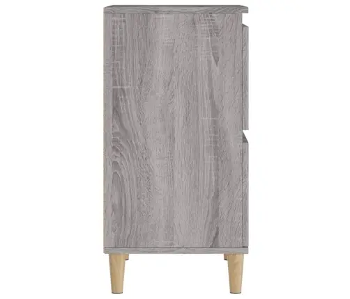 Kumodes, 3 Gab., Pelēkas, 60X35X70 Cm, Inženierijas Koks Vidaxl