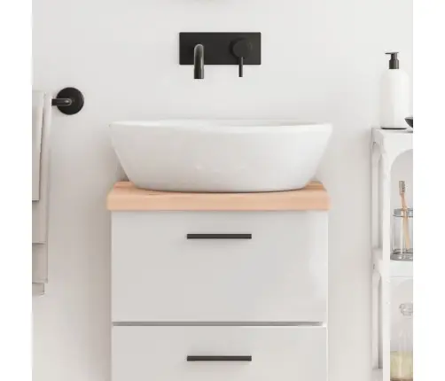 Vannasistabas Virsma, 40X30X(2-4) Cm , Neapstrādāts Masīvkoks Vidaxl