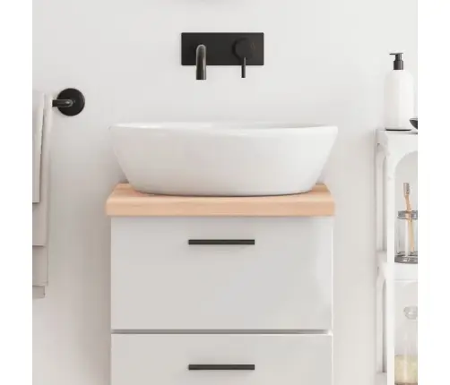 Vannasistabas Virsma, 40X60X(2-4) Cm , Neapstrādāts Masīvkoks Vidaxl