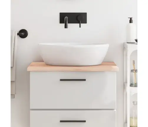 Vannasistabas Virsma, 60X60X2 Cm, Neapstrādāts Masīvkoks Vidaxl