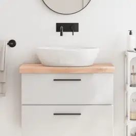 Vonios Kambario Stalviršis, 80X30X(2–6)cm Medienos Masyvas