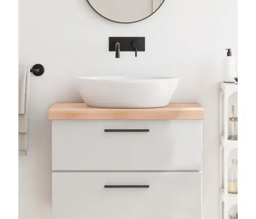 Vannasistabas Virsma, 80X50X(2-6) Cm , Neapstrādāts Masīvkoks Vidaxl