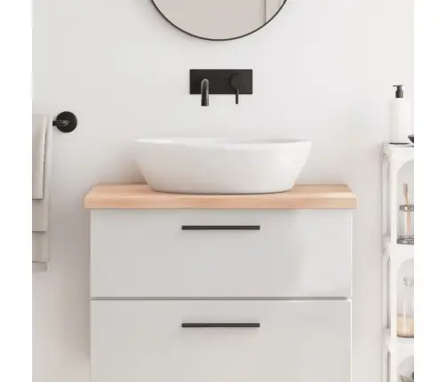 Vannasistabas Virsma, 80X60X(2-4) Cm , Neapstrādāts Masīvkoks Vidaxl