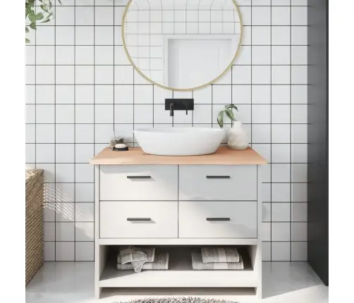 Vannasistabas Virsma, 100X50X2 Cm , Neapstrādāts Masīvkoks Vidaxl