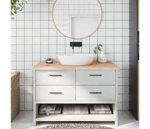 Vannasistabas Virsma, 120X60X(2-4) Cm, Neapstrādāts Masīvkoks Vidaxl