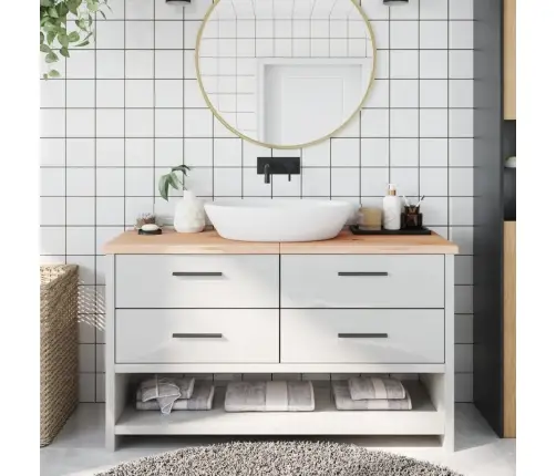 Vannasistabas Virsma, 140X60X(2-4) Cm , Neapstrādāts Masīvkoks Vidaxl