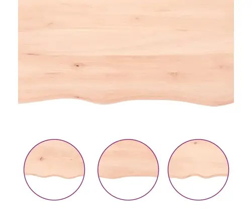 Vannitoa Töötasapind, 180 X 60 X (2-6) cm Töötlemata Täispuit