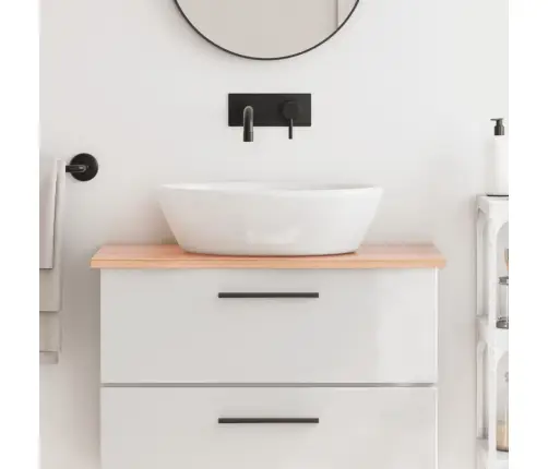 Vannasistabas Letes Virsma, 80X40X2 Cm, Apstrādāts Masīvkoks Vidaxl